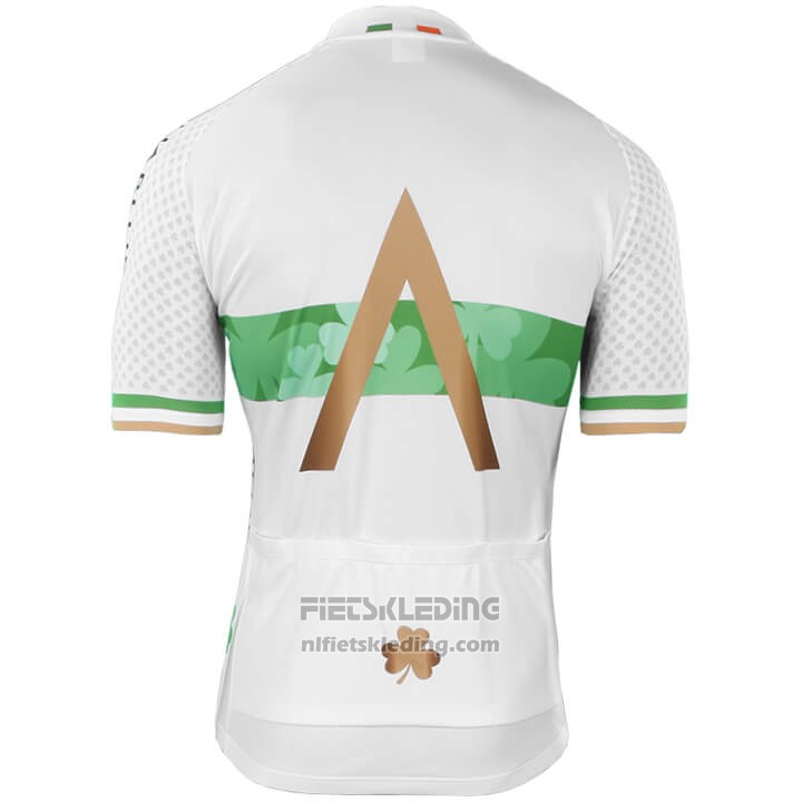 2018 2019 Fietskleding Aqua Blauwe Sport Kampioen Ierland Korte Mouwen en Koersbroek